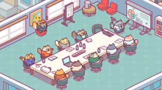 Office Cat: Idle Tycoon Game screenshot 2