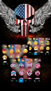 American Skull Mask Keyboard Theme screenshot 0