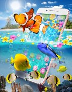 Lively 3D Color Fish Theme screenshot 3