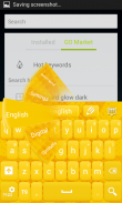 Yellow Keyboard Free screenshot 2