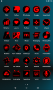 Flat Black and Red Icon Pack ✨Free✨ screenshot 20