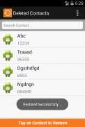 Restore Contacts : Recover Deleted Contacts screenshot 2