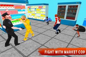 Gangster fuga Supermercato 3D screenshot 1