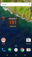 Ubuntu Countdown Widget screenshot 1