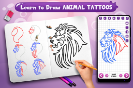 Learn to Draw Animal Tattoos screenshot 6