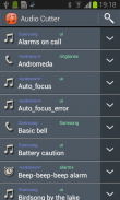 Audio Cutter y Ringtone Maker screenshot 1