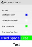 Disk Usage for Gear Fit screenshot 0