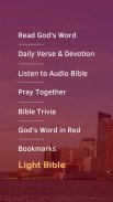 Light Bible: Daily Verses, Prayer, Audio Bible screenshot 0