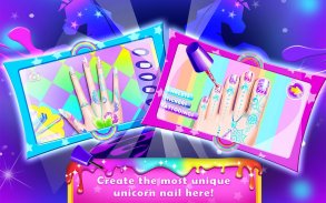 Rainbow Unicorn Nail Beauty Salon de l'artiste screenshot 8