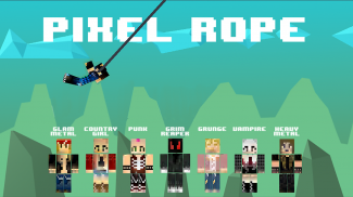 Pixel Rope - Endless Rope Swing Hook screenshot 3