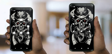 Skull Pattern Lock Screen screenshot 1