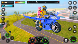 फ्लाइंग मोटरबाइक करतब राइडिंग सिम्युलेटर screenshot 3