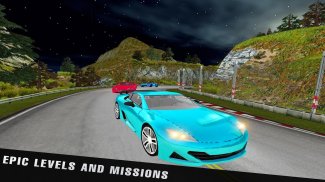 3D City Car Stunts Tantangan screenshot 16