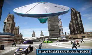 Volant UFO Simulateur Spaceship Attaque Terre screenshot 14