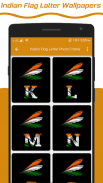 Indian Flag Latter Wallpaper , Flag Photo Frame screenshot 1