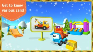 Leo ve arabalar:  küçük çocuk eğitici oyunlar screenshot 0