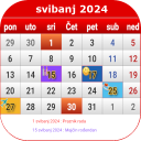 Hrvatska Kalendar 2024 Icon