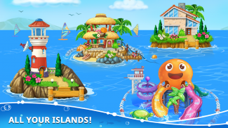 خانه و جزیره بسازید. ساخت بازی برای بچه ها. screenshot 4