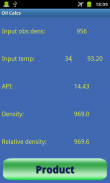 Calculator for oil enhanced screenshot 1