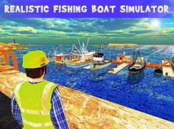 Fishing Boat Cruise Drive 3D - Jogo de pesca real screenshot 8