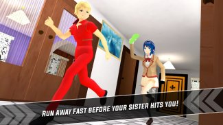 Anime Scary Siblings 3D: Sakura & Levi Pranks Game screenshot 0