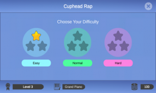 Azulejos de piano Cuphead screenshot 1