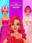 Pink Princess Makeup & Makeover Dress up Salon screenshot 2