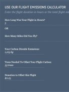 Carbon Footprint Offset Calculator - Live CO2 Free screenshot 3