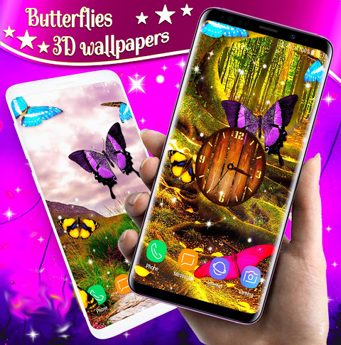 Download Butterfly Parallax 3d Live Wallpaper Hd Themes 6 7 5 Download Android Apk Aptoide