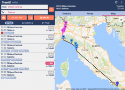 بحث عن القطارات في إيطاليا screenshot 2