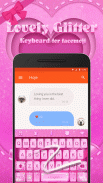 Glitter Emoji Keyboard Theme screenshot 3