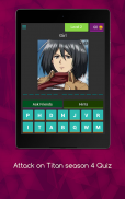 Attack on Titan season 4 Quiz screenshot 8