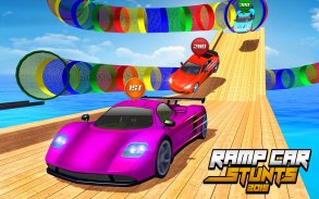 Mega Ramp Impossible GT Racing Car Stunts Games screenshot 4