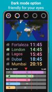 Horzono time zones world clock screenshot 2