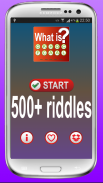 500 Riddles Quiz Brain booster screenshot 0