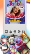 Name photo on Birthday Cake Maker screenshot 4