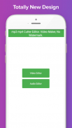 MP3 mp4 Cutter Editor. Pembuat video, No Watermark screenshot 0