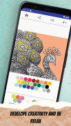 Peacock Coloring pages screenshot 0