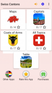 Кантоны Швейцарии - Викторина по столицам и флагам screenshot 1