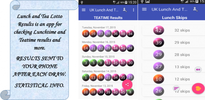 teatime lotto results history