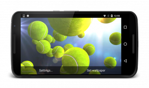 Tennis Balls Live Wallpaper HD screenshot 2