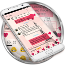 SMS Messages Paris Pink Theme