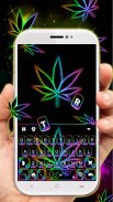 الكيبورد Glow Rasta Weed screenshot 0