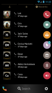 Dusk Gold Dialer Contact Theme screenshot 2