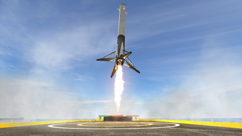 First Stage Landing Simulator 2017