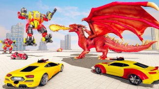 Flying Dragon Robot Car Games screenshot 2