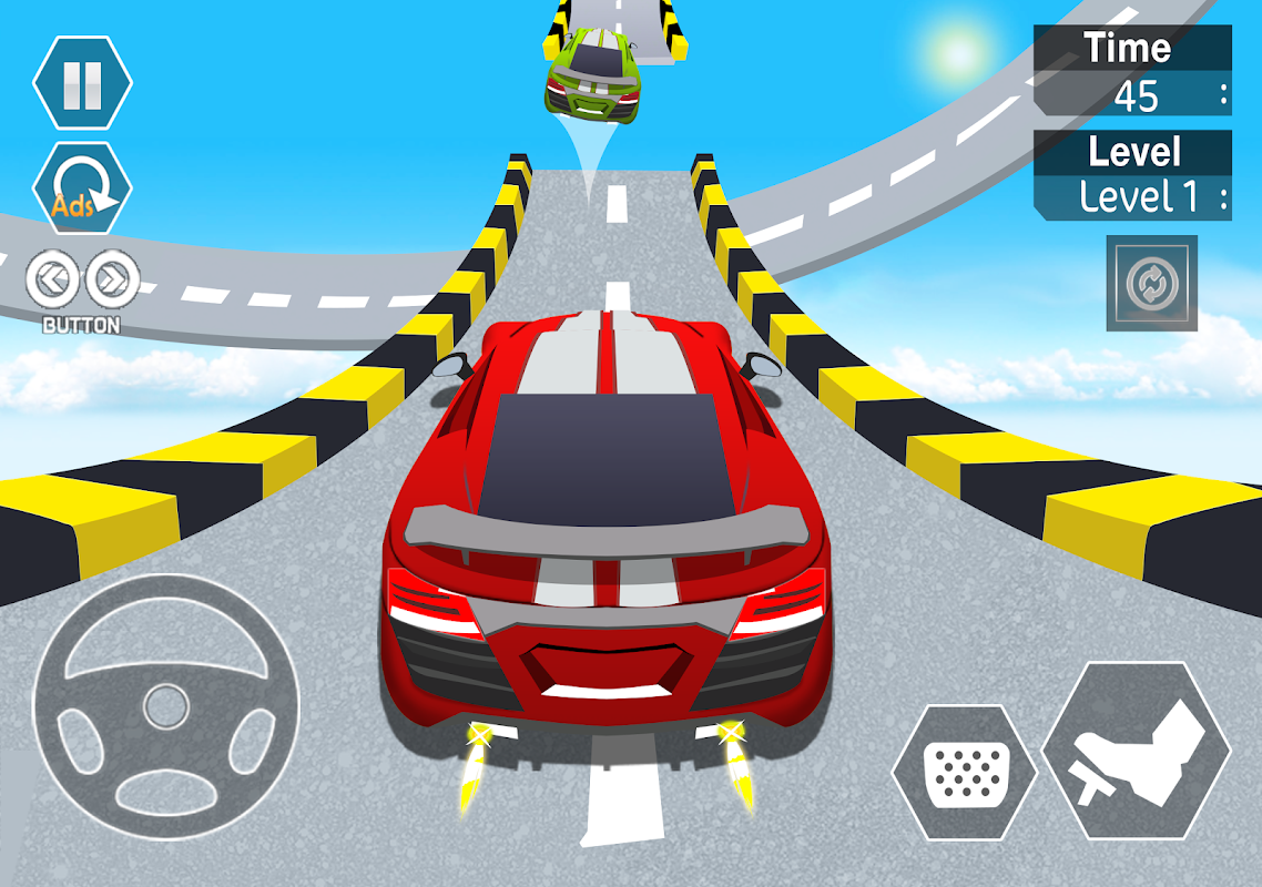 Mega Ramp Crazy Taxi Car Stunts 3D Free: Extreme City GT Racing