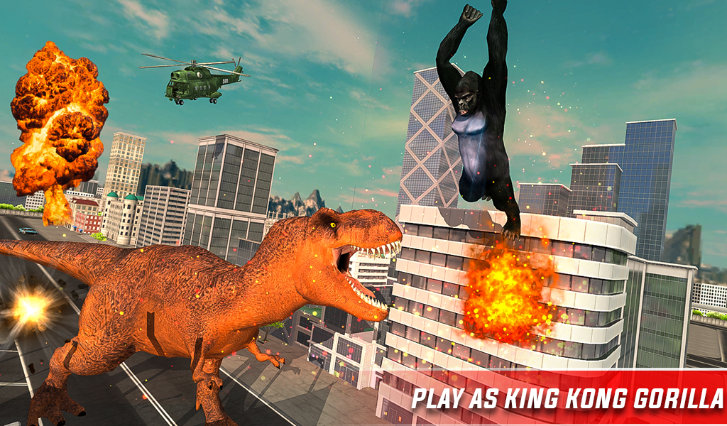 Macaco King Kong vs dinossauros - Baixar APK para Android