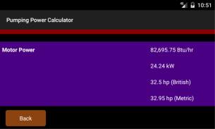 Pumping power calculator Free screenshot 12