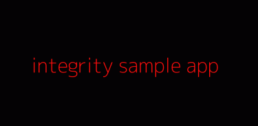 Integrity Sample App screenshot 0